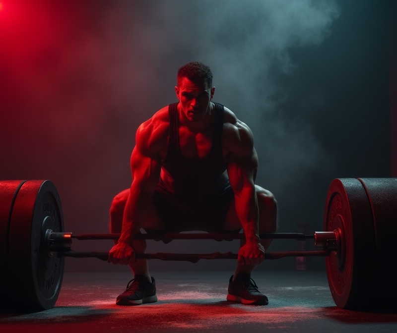 Heavy barbell squats